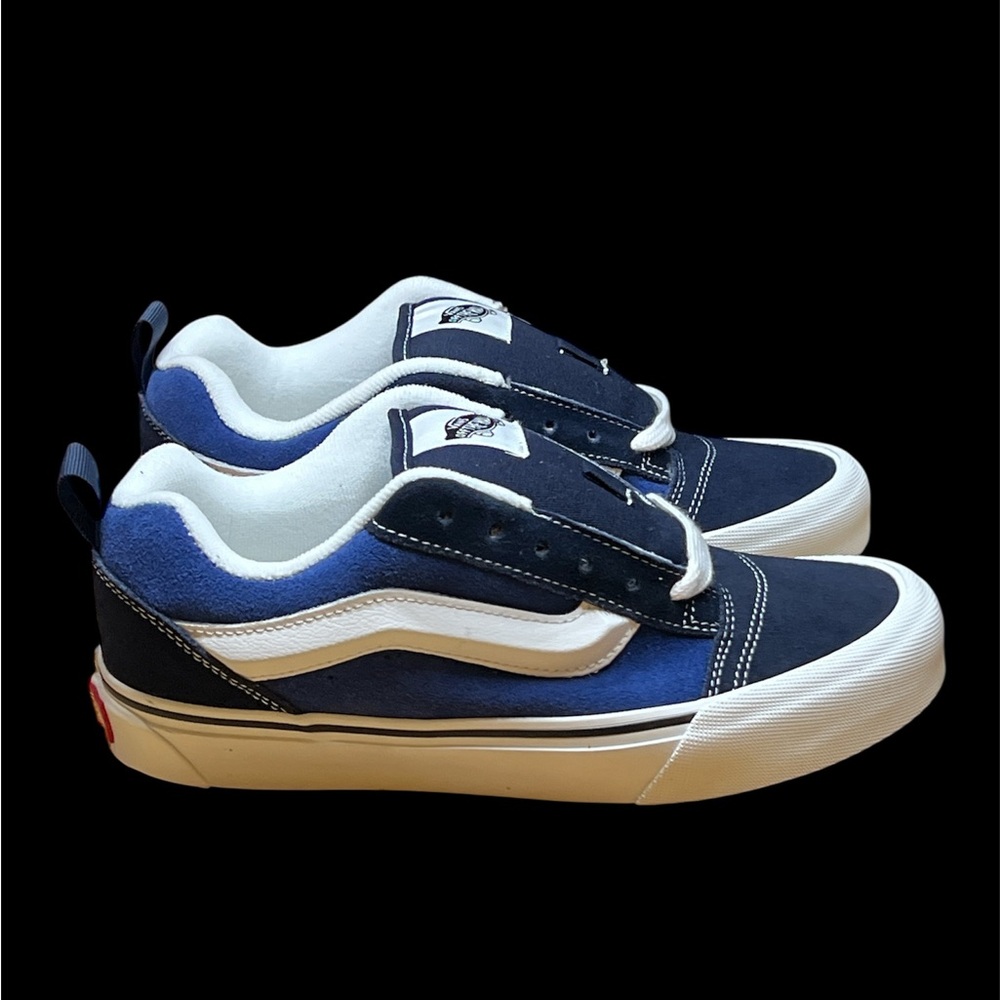 Size Men 6/Women 7.5 -Vans KNU SKOOL Navy  Casual Skate Unisex Sneaker Shoes